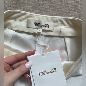 Diane Von Furstenberg White work pant